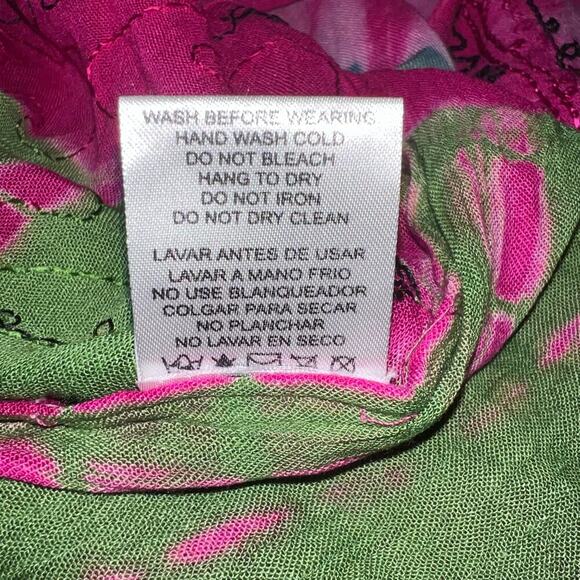 In Gear Resort tie-dye asymmetric embroidered sleeveless bohemian midi dress OS - Picture 8 of 11